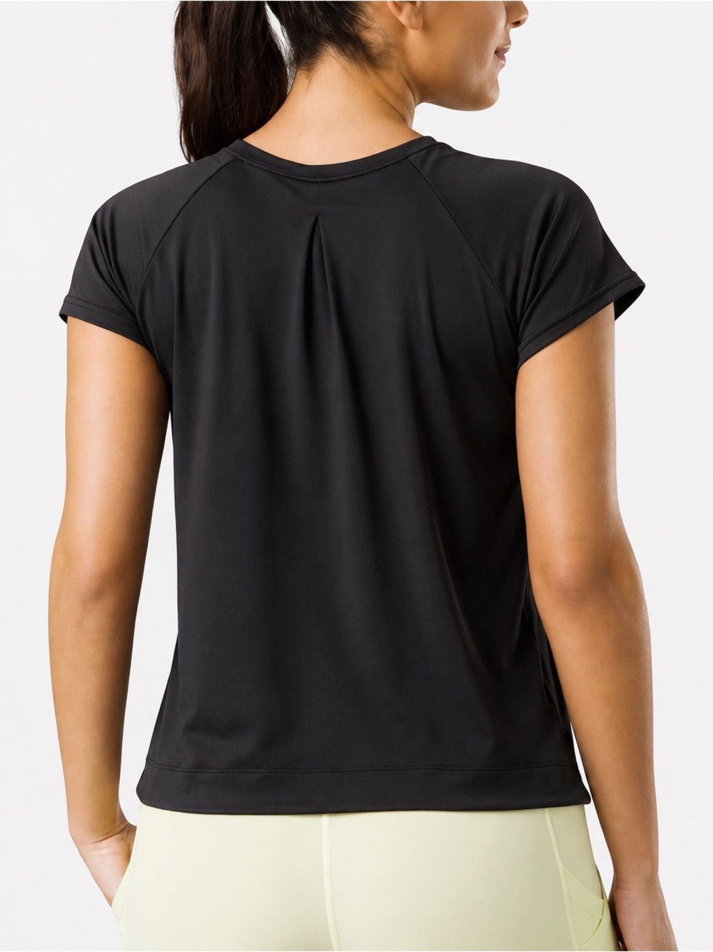 Prana Woman Black Technical Alpenglow T-Shirt XS Activewear Hiking Outdoor